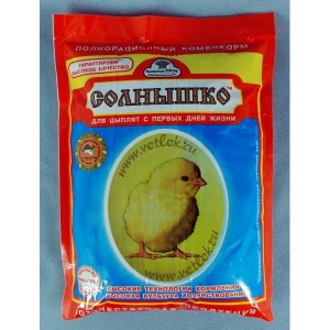 Комбикорм Солнышко 700гр. с первых дней