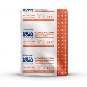 Комбикорм ПК-6 для бройлеров финиш (Мегакорм) 25 кг.